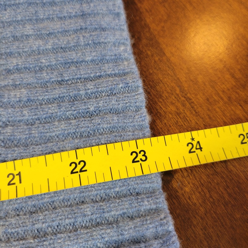 Polo Ralph Lauren Sweater Womens Medium Blue Merino Wool Cashmere Crewneck - Picture 8 of 14